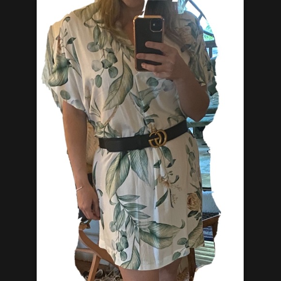 ANNA GLOVER x H&M White and Green Small Dress - Picture 2 of 6